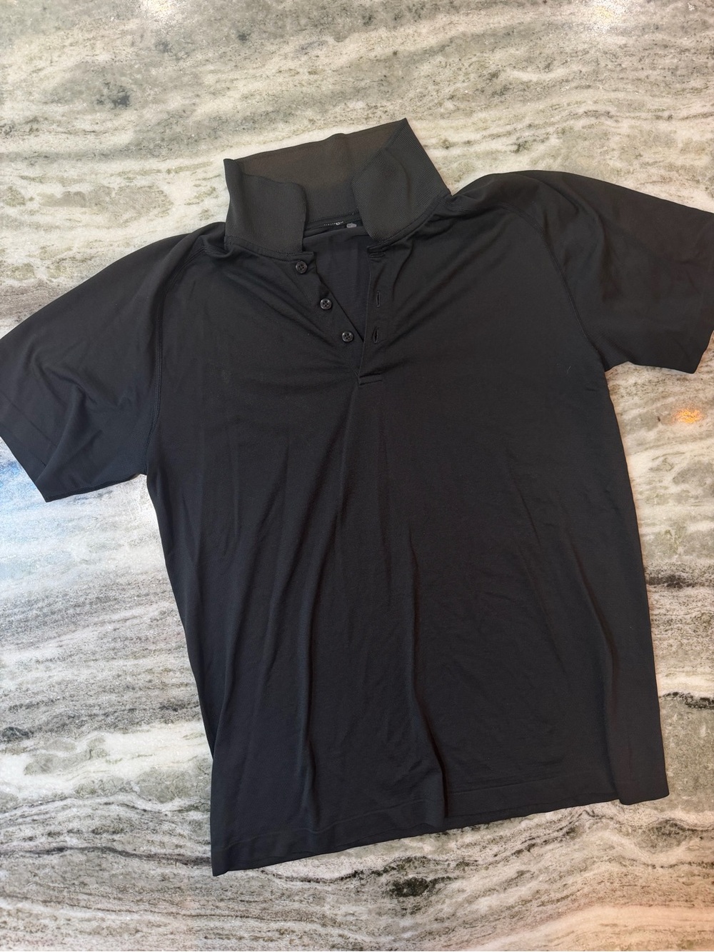 Men’s Lululemon Black Short-Sleeve Performance Polo
Large